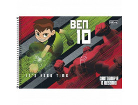 Caderno Desenho Espiral 96 Folhas  Capa Dura Ben 10 Tilibra