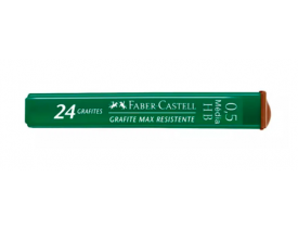 GRAFITE FABER-CASTELL 2B 0.5 MM CARTUCHO COM 24 UNIDADES