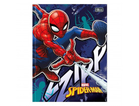 Caderno Brochura Spider Man Azul Escuro  48 Folhas  Tilibra
