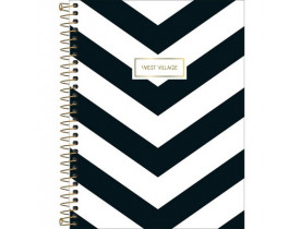 Caderno Espiral Capa Dura Colegial 1 Matéria 80 Folhas West Village Tilibra