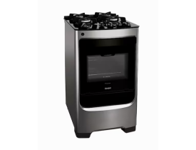 Fogão 4 Bocas Consul CFO4VAR com Mesa de Vidro e Acendimento Automático Bivolt - Inox