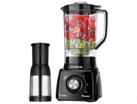 LIQUIDIFICADOR MONDIAL TURBO INOX L-1000 12 VELOCIDADES 1000W