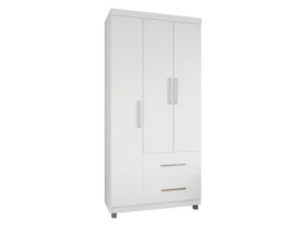 GUARDA ROUPA MOVEIS PARANA FLUENCE 03 PORTAS BRANCO