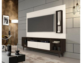 HOME BASOTO VENEZA 1,70 M PAINEL + RACK OFF WHITE/TEKA