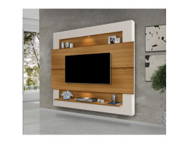 PAINEL LUAPA MILÃO MONTERREY RIVIEIRA 1,60 MT COM LUZES DE LED CARVALHO/OFF WHITE