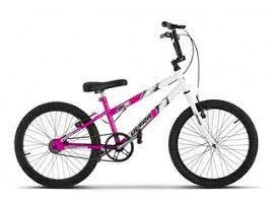 BICICLETA ARO 20 FREEDOM BRANCO/PINK