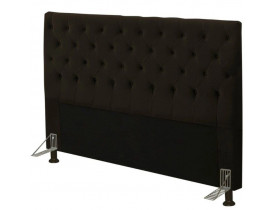 Cabeceira Cama Box Casal Queen 160cm Cristal Suede Chocolate - JS Móveis