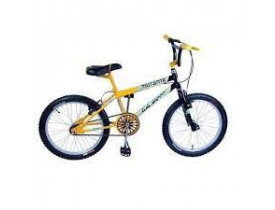 BICICLETA ARO 20 FREEDOM RACER FEMININO PRETO/AMARELO NEON
