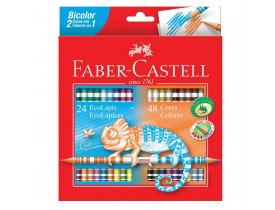 LAPIS DE COR BICOLOR FABER-CASTELL 48 CORES