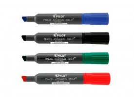 KIT 4 CORES PINCEL ATOMICO PILOT
