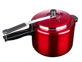 Panela de Pressão 7 Litros 2 Válvulas De Segurança Aliança Patolux Vermelho Verniz