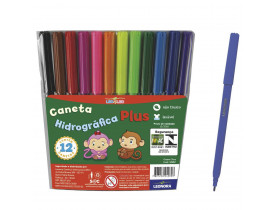 Caneta Hidrogrã¡Fica Plus 12 Cores - Leo&Leo