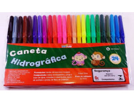 Caneta Hidrografica 24 Cores Leo E Leo