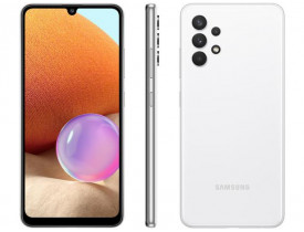 Celular Samsung Galaxy A32 128GB Branco 4G - 4GB RAM Tela 6,4” Câm. Quádrupla + Selfie 20MP