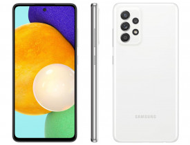 Celular Samsung Galaxy A52 128GB Branco 4G - 6GB RAM Tela 6,5” Câm. Quádrupla + Selfie 32M