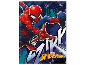 Caderno Brochura Spider Man - Azul Escuro - 96 Folhas - Tilibra