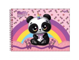 Caderno Jandaia Para Desenho Fluffy 96 Folhas