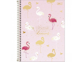 CADERNO CAPA DURA 01 MATÉRIAS ALOHA 80 FOLHAS