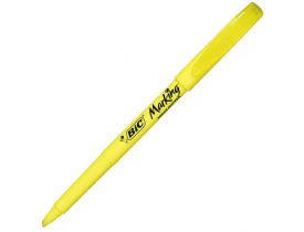 CANETA MARCA TEXTO BIC MARKING AMARELA