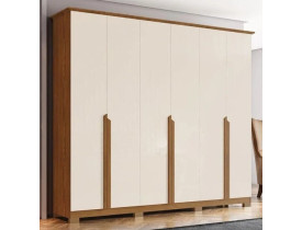 Guarda Roupa Casal Andréas 6 Portas - MÓVEIS HENN RUSTICO/OFF