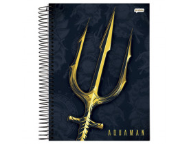 CADERNO JANDAIA 10 MATERIAS AQUAMAN 200 FOLHAS