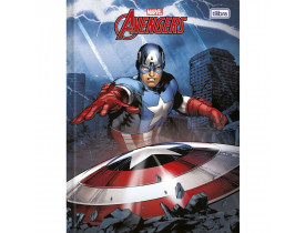 Caderno Brochurão Universitário Capa Dura Avengers Top 96 Folhas - Tilibra 