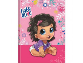CADERNO TILIBRA BROCHURÃO 80 FOLHAS BABY ALIVE