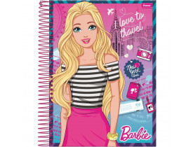 CADERNO 10 MATERAIS BARBIE FORONI 1