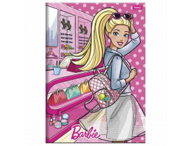CADERNO FORONI BROCHURÃO CAPA MOLE 60 FOLHAS BARBIE