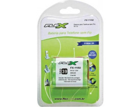 BATERIA PARA TELEFONE SEM FIO 3,6 600 MAH FLEX FX-110U
