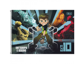Caderno Ben 10 Espiral Capa Dura Cartografia E Desenho 96 Folhas Tilibria 