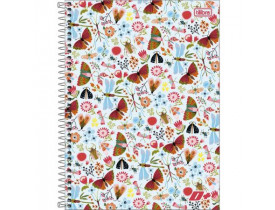 CADERNO 10 MATÉRIAS D+ BORBOLETA 200 FOLHAS TILIBRA
