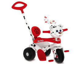 Triciclo Bandeirante Tonkinha Doggy com Função Passeio e Pedal – Branco/Vermelho