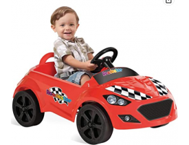 Veiculo a Pedal Roadster, Brinquedos Bandeirante, Vermelho/Preto