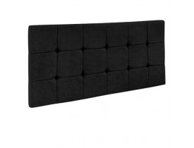 Cabeceira Painel Sleep para Cama Box Casal 1,60 m Suede Preto 1402 - D'Rossi - Js Móveis