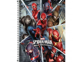 Caderno 01x1 Capa Dura 2019 Spider-Man 96 Folhas Tilibra