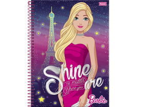 CADERNO 10 MATERAIS BARBIE FORONI 