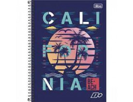 CADERNO TILIBRA 10 MATERIAS D+ 200 FOLHAS CALIFORNIA