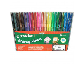Caneta Hidrográfica Estojo C/ 24 Cores - Leo E Leo