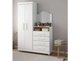 Roupeiro Cômoda Albatroz Capri BRANCO FLEX