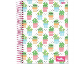Caderno Capa Dura 1 Matéria Stella 80 Folhas  Jandaia