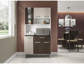KIT COZINHA POLIMAN 0,91 CAROL BRANCO/ROVERE/AMENDOA