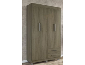 GUARDA ROUPA MOVEIS PARANA FLUENCE 04 PORTAS CASTANHO