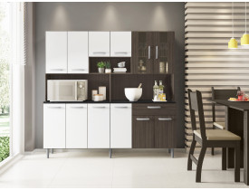 KIT COZINHA POLIMAN 1,80 CLARA AMENDOA/BRANCO