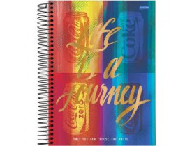 Caderno 10 Matérias  200 Folhas Coca Cola  Jandaia