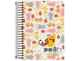 Caderno Pooh 10 Materias 200 Fls Tilibra