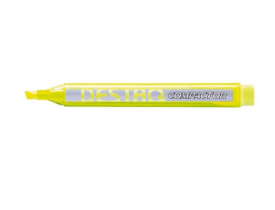 CANETA MARCA TEXTO COMPACTOR AMARELA