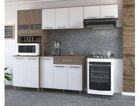 COZINHA MOVEIS PARANA VITORIA POP PLUS NATURAL/OFF WHITE