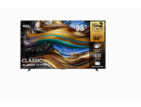 Smart TV 98” 4K UHD TCL 98P755 com Processador AIPQ GEN 3.0, Google TV, Wi-Fi, Bluetooth, Dolby Vision e Atmos