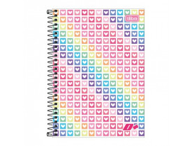 CADERNO 10 MATÉRIAS D+ CORAÇÃO 200 FOLHAS TILIBRA